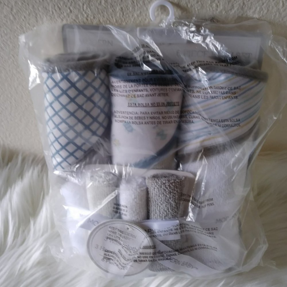 Modern Baby 6 PC.  Bath Set Blue - Picture 5 of 13